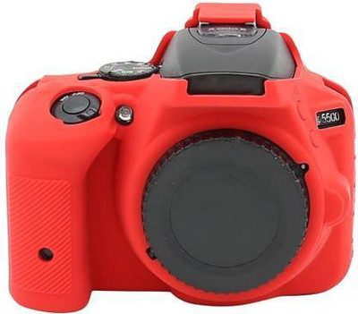 Amabu D5500 D5600 camera cover with screen tempered glass for Ni-kon D5500 D5600  Camera Bag(Red)