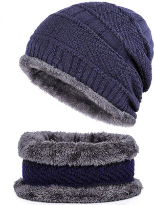 IMAGINEA Woven Beanie Cap(Pack of 2)