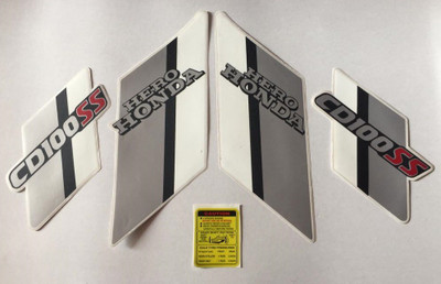 HRBull Sticker & Decal for Bike(Black, Silver)