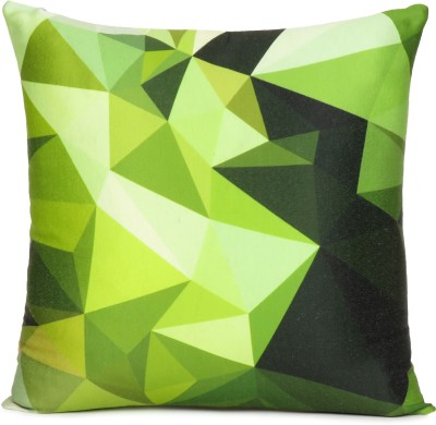 Riara Cotton Cushions Cover(50.8 cm*50.8 cm, Green, Black)