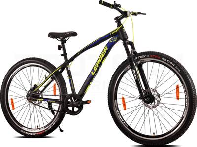 LEADER Griffin 29T Single Speed MTB cycle with Dual Disc Brake and Front Suspension 29 T Mountain Cycle  (Single Speed, Black)