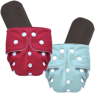 kogar Reusable Washable Red Sky 4 Button Cloth Diaper With Gray 5 Layer insert For Baby New Born To 2 Year ( 2 Diapert +2 Insert ) Sm Jay-8 - S - M(4 Pieces)