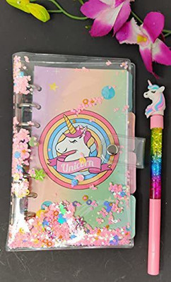 Tera13 unicorn A5 Diary ruled 70 Pages(Multicolor, Pack of 2)