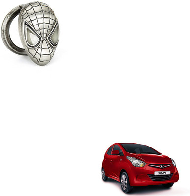 SEMAPHORE Car Engine Start Button Protective Cover 3D Aluminum Alloy Ignition Switch Decorative Cover(Silver) for Hyundai Eon Engine Start/Stop Button