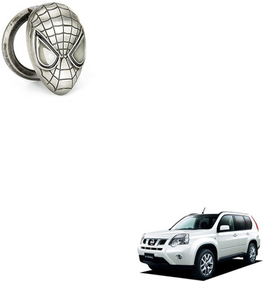 SEMAPHORE Car Engine Start Button Protective Cover 3D Aluminum Alloy Ignition Switch Decorative Cover(Silver) for Nissan X Trail Engine Start/Stop Button