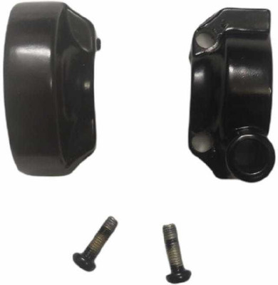 D'Mega Mart Rx 100 135 Handlebar ACCELERATOR MOUNTING SET (ALU) RX-100 Clip-on Handle Bar(Black)