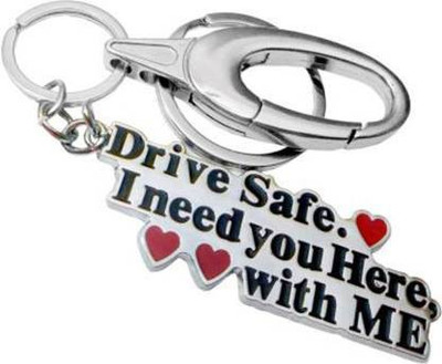 Grazy Metal Drive Safe With Hook High Quality Car Bike Office Key Chain pk of 1 Key Chain