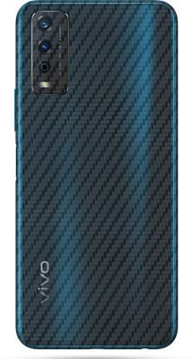 TJ CREATION Vivo Y12s, vivo y12s Mobile Skin(Ultra Super Transparent Carbon Fiber Skin With High Matte finish., Mobile Skin (Back+Side+Camera))
