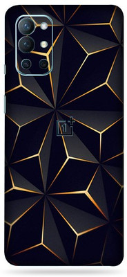 BugguSkin OnePlus 9R 5G, ONEPLUS 9R 5G Mobile Skin(Ultra Super Black Abstract Shape Skin With High Matte Finish.)