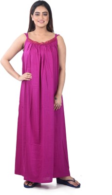 Piyali's Creation Women's Women Nighty(Purple)