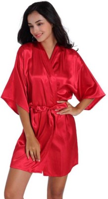 ZYPRENT Women Robe(Red)