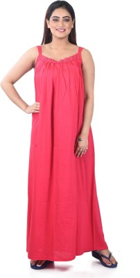 Piyali's Creation Women's Women Nighty(Pink)