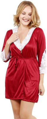 Calendula Women Robe(Maroon)