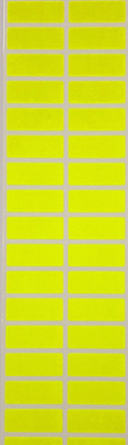 ROYAL STIC 1000 Ractanguar Sticker (25x10 mm) Lemon Yellow Color Self-Adhesive Paper Label(Lemon Yellow)