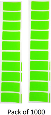 ROYAL STIC 1000 Ractanguar Sticker (39x19 mm) Green Color Self-Adhesive Paper Label(Green)