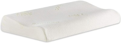 The White Willow X-Small Cervical Contour Memory Foam Motifs Orthopaedic Pillow Pack of 1(White)