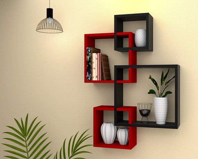 Umar Enterprises Wall shelf for living room shelves Intersecting shape shelves wall hanging , mounted , floating wall decorative Antique shelves MDF set of 4 Bedroom shelves home & Balcony wall shelves MDF (Medium Density Fiber) Wall Shelf(Number of Shelves - 4, Black, Red) Umar Enterprises Wall shelf for living room shelves Intersecting shape shelves wall hanging , mounted , floating wall decorative Antique shelves MDF set of 4 Bedroom shelves home & Balcony wall shelves MDF (Medium Density Fiber) Wall Shelf(Number of Shelves - 4, Black, Red)