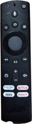 Electvision Remote Control for smart led lcd tv compatible with Onida led tv with voice function (pairing manual will be inside remote) Remote Controller(Black)