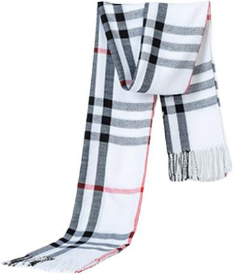 AlexVyan Checkered Cotton Blend, Wool Blend, Polyester Men & Women Scarf, Fancy Scarf, Stole