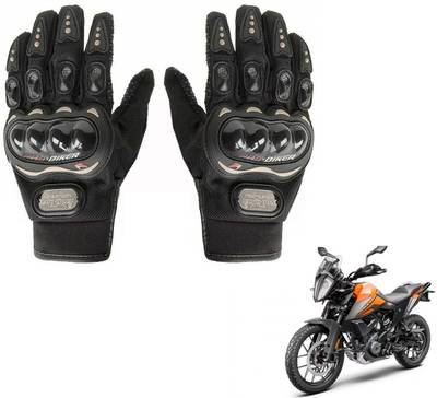 AuTO ADDiCT Bike Motorcycle Riding Gloves Black XL For KTM 390