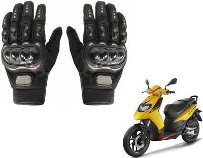 AuTO ADDiCT Bike / Motorcycle Riding Gloves (Black,XL) For Aprilia SR 125 Riding Gloves(Black)