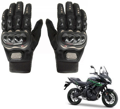 AuTO ADDiCT Bike / Motorcycle Riding Gloves (Black,XL) For kawasaki versys650 Riding Gloves(Black)