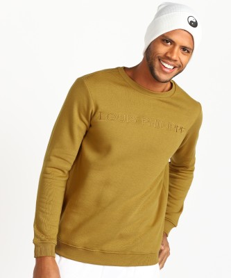 LOUIS PHILIPPE Full Sleeve Embroidered Men Sweatshirt