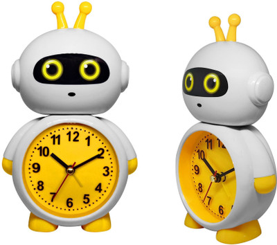 JMALL Analog Yellow, White Clock
