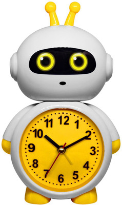 JMALL Analog Yellow, White Clock