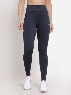 RED TAPE Solid Women Blue Tights