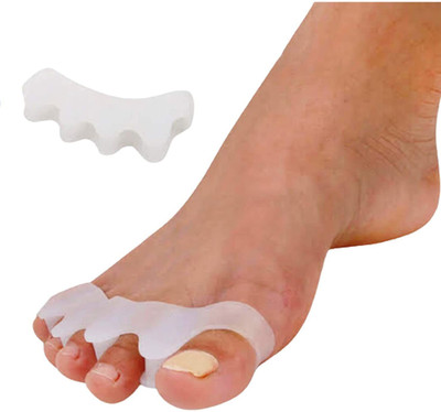 ALAMPAR Silicone Foot Care Gel Bunion Protector Toe Separators Straightener Spreader Insloes Correctors Hallux Valgus Correction (PACK OF 1)(Pack Of 1)
