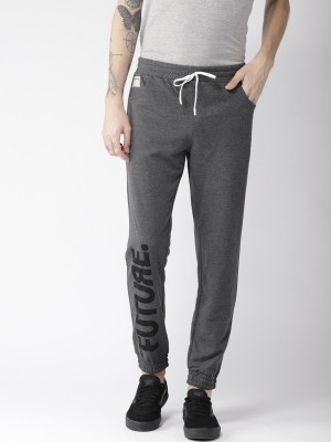 Hubberholme Printed Men Grey Track Pants