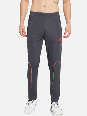 Vastraa Fusion Solid Men Grey Track Pants