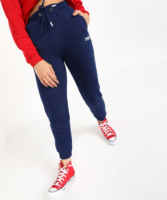 French Connection Solid Women Blue Track Pants