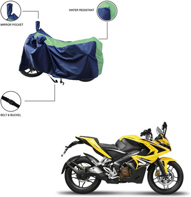 Pop Shade Two Wheeler Cover for Bajaj(Pulsar RS 200, Green)