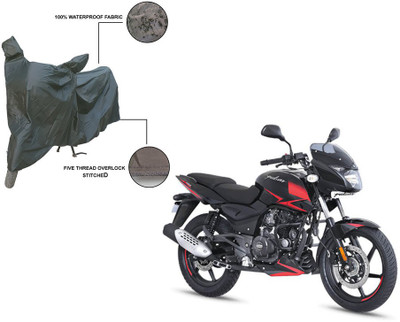 Trader's Stop Two Wheeler Cover for Bajaj(Pulsar 180 DTS-i, Grey)