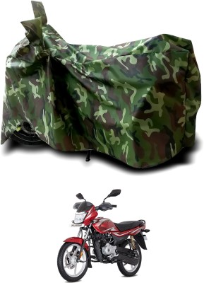 PAGORA Waterproof Two Wheeler Cover for Bajaj(Platina 110 H-Gear, Green, Multicolor)