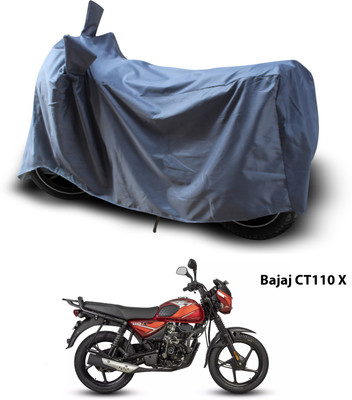 GOSHIV-car and bike accessories Waterproof Two Wheeler Cover for Bajaj(Grey)
