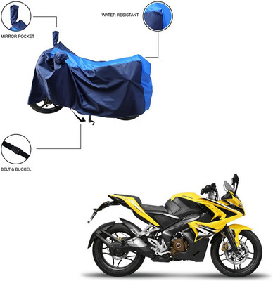Home Ark Two Wheeler Cover for Bajaj(Pulsar RS 200, Blue)