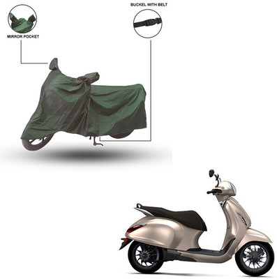 Pop Shade Two Wheeler Cover for Bajaj(Chetak, Green)