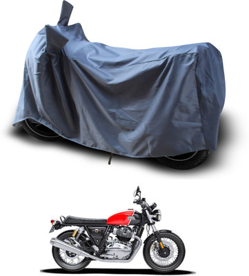 GOSHIV-car and bike accessories Waterproof Two Wheeler Cover for Royal Enfield(Interceptor 650, Grey)