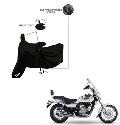 Trader's Stop Two Wheeler Cover for Bajaj(Avenger 220 Cruise, Black)