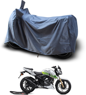 PAGORA Waterproof Two Wheeler Cover for TVS(Apache RTR 200 Fi E100, Grey)