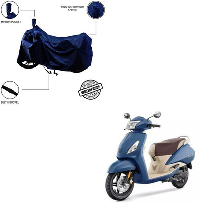 Home Ark Waterproof Two Wheeler Cover for TVS(Multicolor)