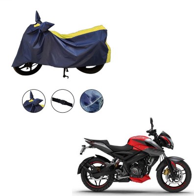 Trader's Stop Two Wheeler Cover for Bajaj(Yellow, Blue)