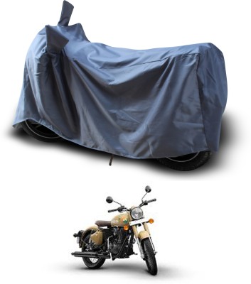 PAGORA Waterproof Two Wheeler Cover for Royal Enfield(Classic 350 Signals, Grey)