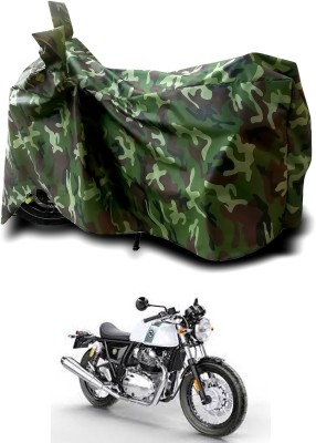 PAGORA Waterproof Two Wheeler Cover for Royal Enfield(Continental GT 650, Green, Multicolor)