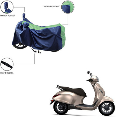 Pop Shade Two Wheeler Cover for Bajaj(Chetak, Green)