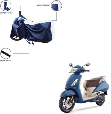 Pop Shade Two Wheeler Cover for TVS(White)