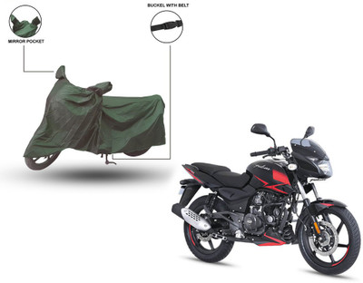 Trader's Stop Two Wheeler Cover for Bajaj(Pulsar 180 DTS-i, Green)